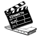 "KENNETH 9/24/94" Clapperboard tattoo design idea