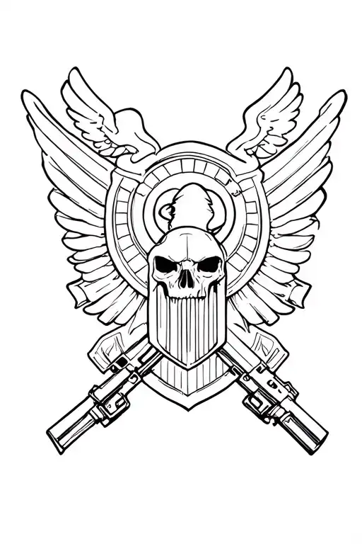 army military intelligence tattoo design using the army's military intelligence branch insignia  tattoo design idea