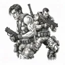 Resident Evil tattoo design idea