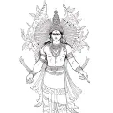 Mahabharat tattoo inspired tattoo design idea