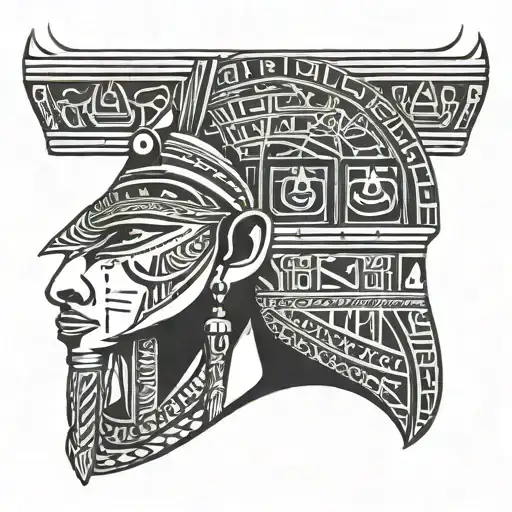 Ancient Egypt tattoo design idea