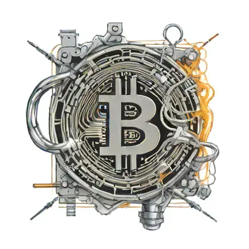 Bitcoin, Cryptocurrency, Crypto, Bitcoin coin, Electronic, Cyber, Wires, Energy, Internet, Bitcoin symbol  tattoo design idea