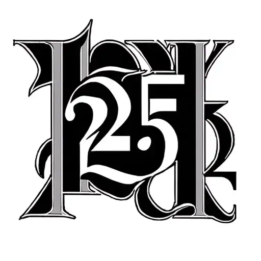 02 25 1972 in Roman numerals tattoo design idea