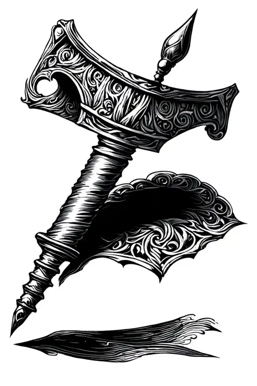 midieval Flail tattoo design idea