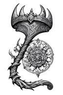 midieval Flail tattoo design idea