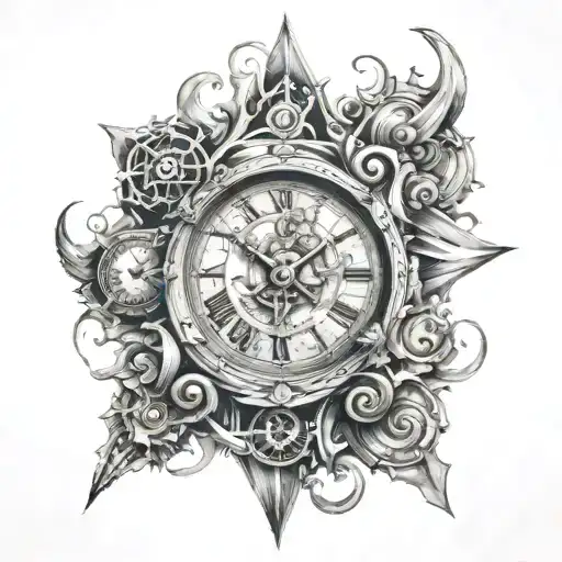 Chronos tattoo design idea