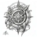 Chronos tattoo design idea