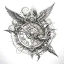 Chronos tattoo design idea