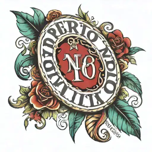 Puerto Rico taíno with Roman numeral birthday date tattoo design idea