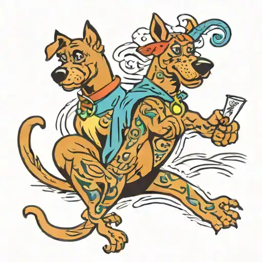 scooby doo mystery of tattoo design idea