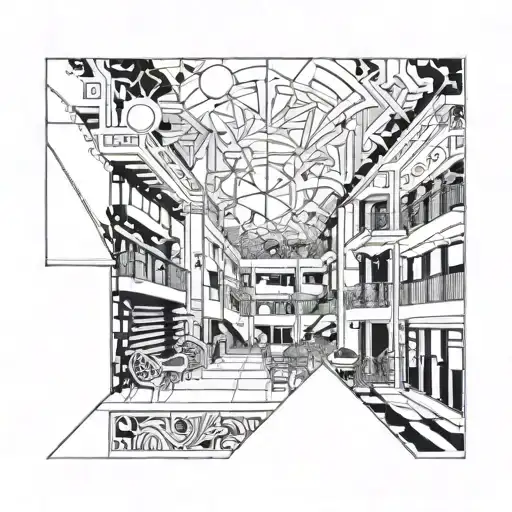 a night on a terrace with sex, coverages and watching the sky together  tattoo design idea