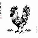 Chinese Rooster tattoo design idea