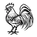 Chinese Rooster tattoo design idea