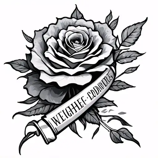 weight loss tattoo design idea