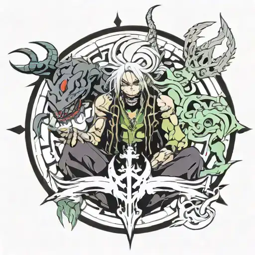 envy leviathan belphegor beelzebub tattoo design idea