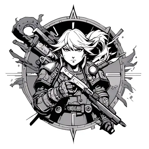 Chrono Trigger Gaspar at the end of time tattoo design idea