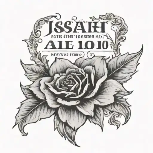 isaiah 41:10 bible verse tattoo design idea