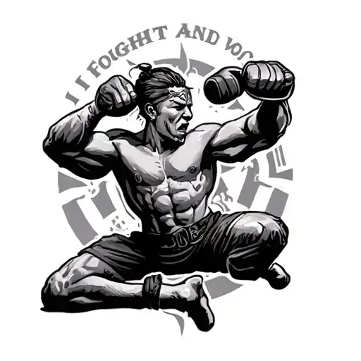 I Fought And Won tattoo design idea