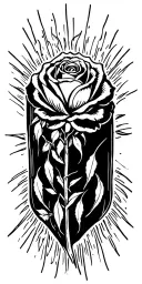 Rose tattoo design idea