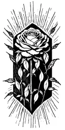 Rose tattoo design idea