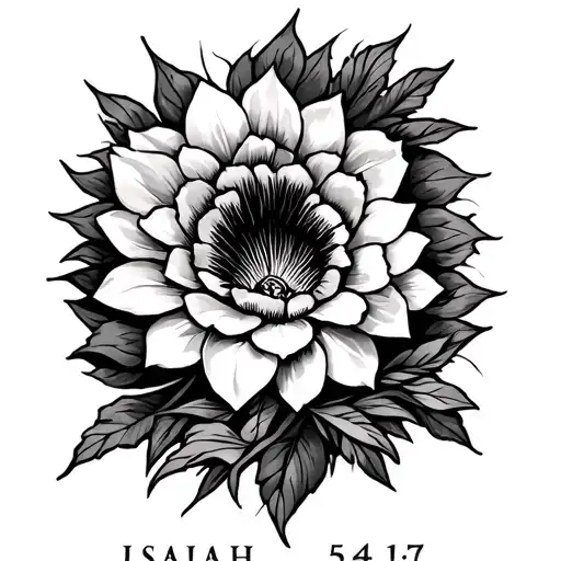 Isaiah 54 17 tattoo design idea