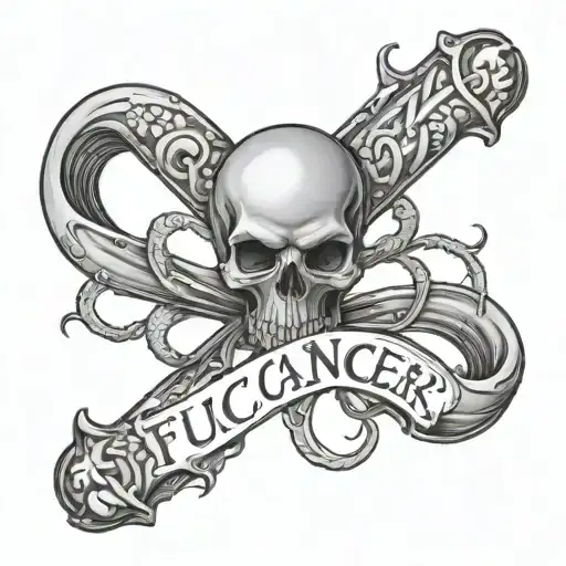 Fuck Cancer tattoo design idea