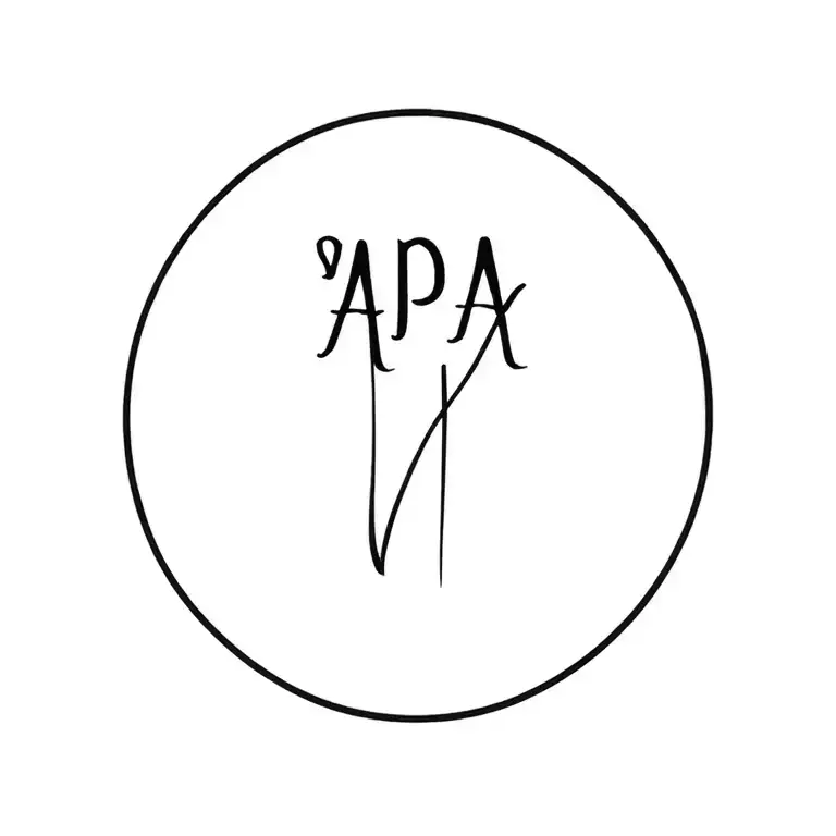 "Appa" memory tattoo design idea