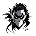 zuko from avatar mask tattoo design idea