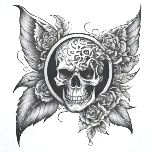 Mens Mental health tattoo design idea
