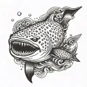 whale shark tattoo design idea