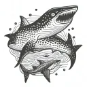 whale shark tattoo design idea