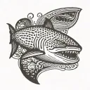 whale shark tattoo design idea