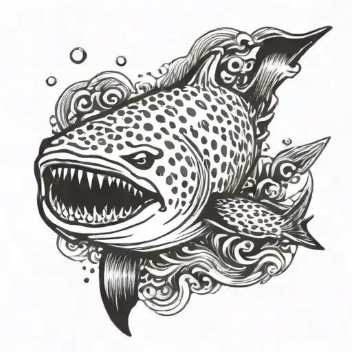 whale shark tattoo design idea