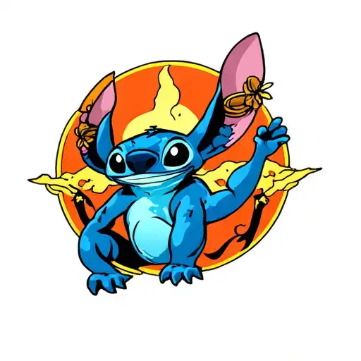 Stich,Earthmen,Brother tattoo design idea