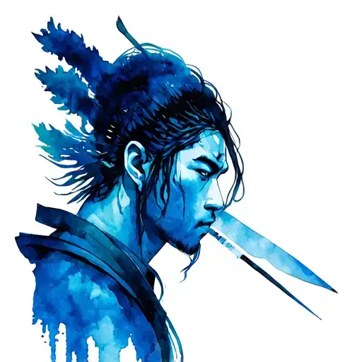 vagabond musashi in shiva form minimal tattoo tattoo design idea