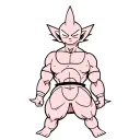 kid buu dragon ball tattoo design idea