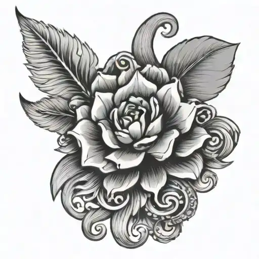 Jade With Small Decoration tattoo design idea