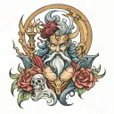 Hades Poseidon zeus tattoo design idea