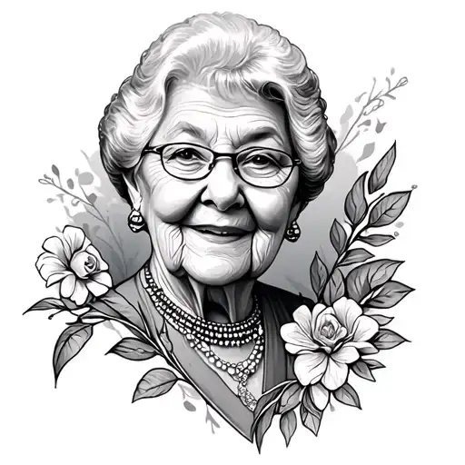Grandma Memorial tattoo design idea