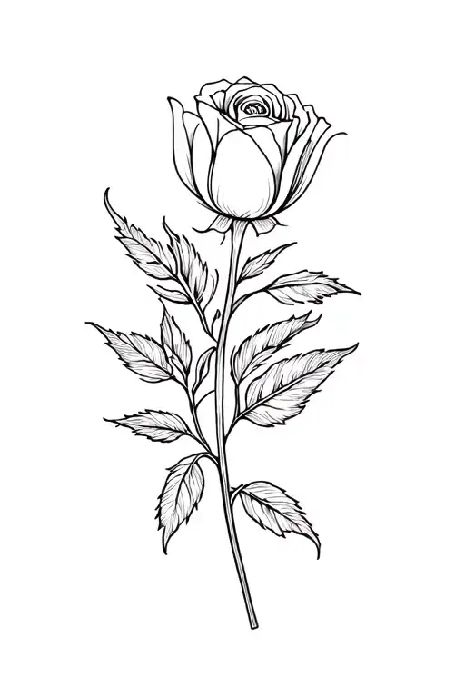 Rose And Tulip with leo zodiac sign tattoo design idea