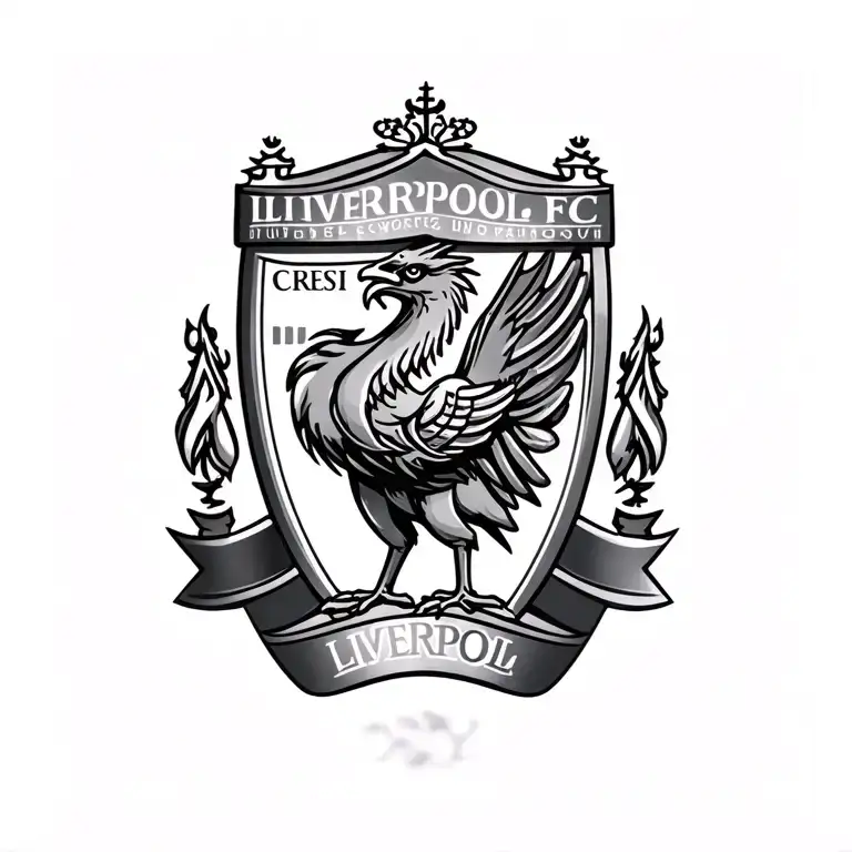 Liverpool FC Liverbird logo tattoo design idea
