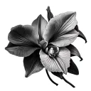 Cattleya orchids tattoo design idea