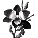 Cattleya orchids tattoo design idea