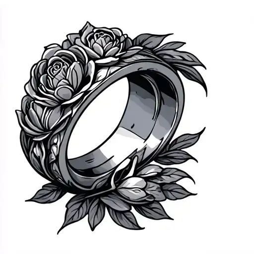 Couple Ring tattoo design idea