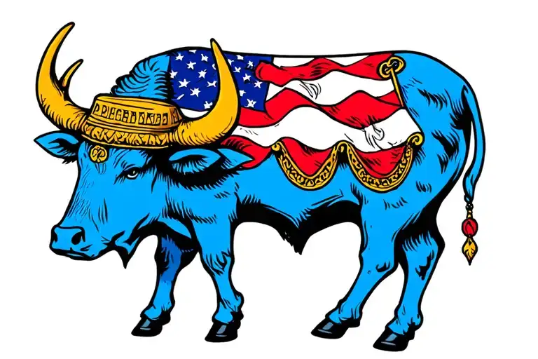 I want paul bunyons blue ox babe tattoo design idea