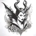Maleficent tattoo design idea