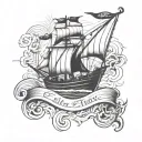 sailor jerry style tattoo design idea