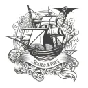 sailor jerry style tattoo design idea