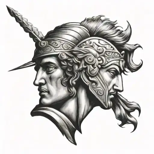 alexander the great tattoo design idea