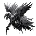 Dark Angels 40k tattoo design idea